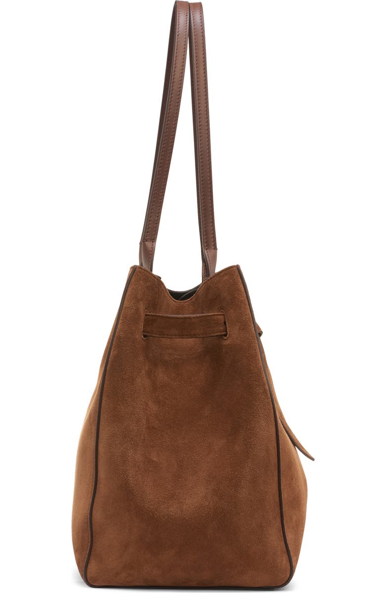 TOM FORD Medium Audrey Suede Tote, Alternate, color, 1B033 Whisky