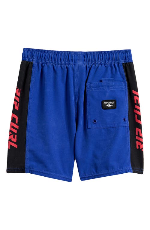 Rip Curl Kids' Sideways Volley Board Shorts In Blue