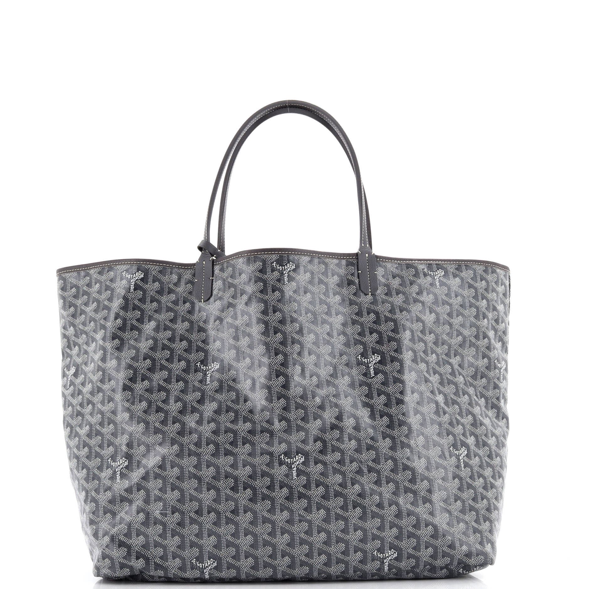 Pre-Owned Goyard Saint Louis Tote Coated Canvas GM, Alternate, color, Gray