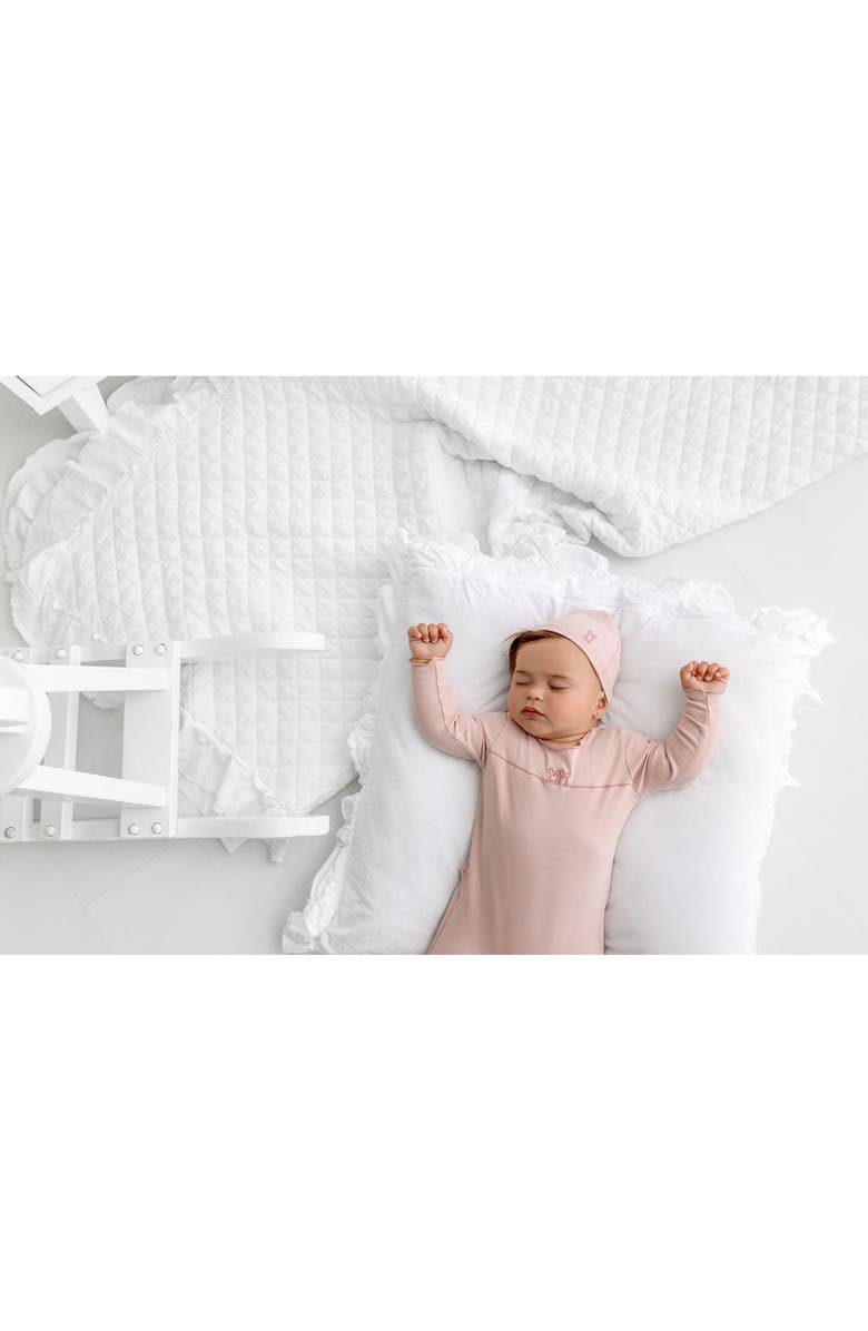 Pouf Bunny Graphic Footie, Alternate, color, Pink