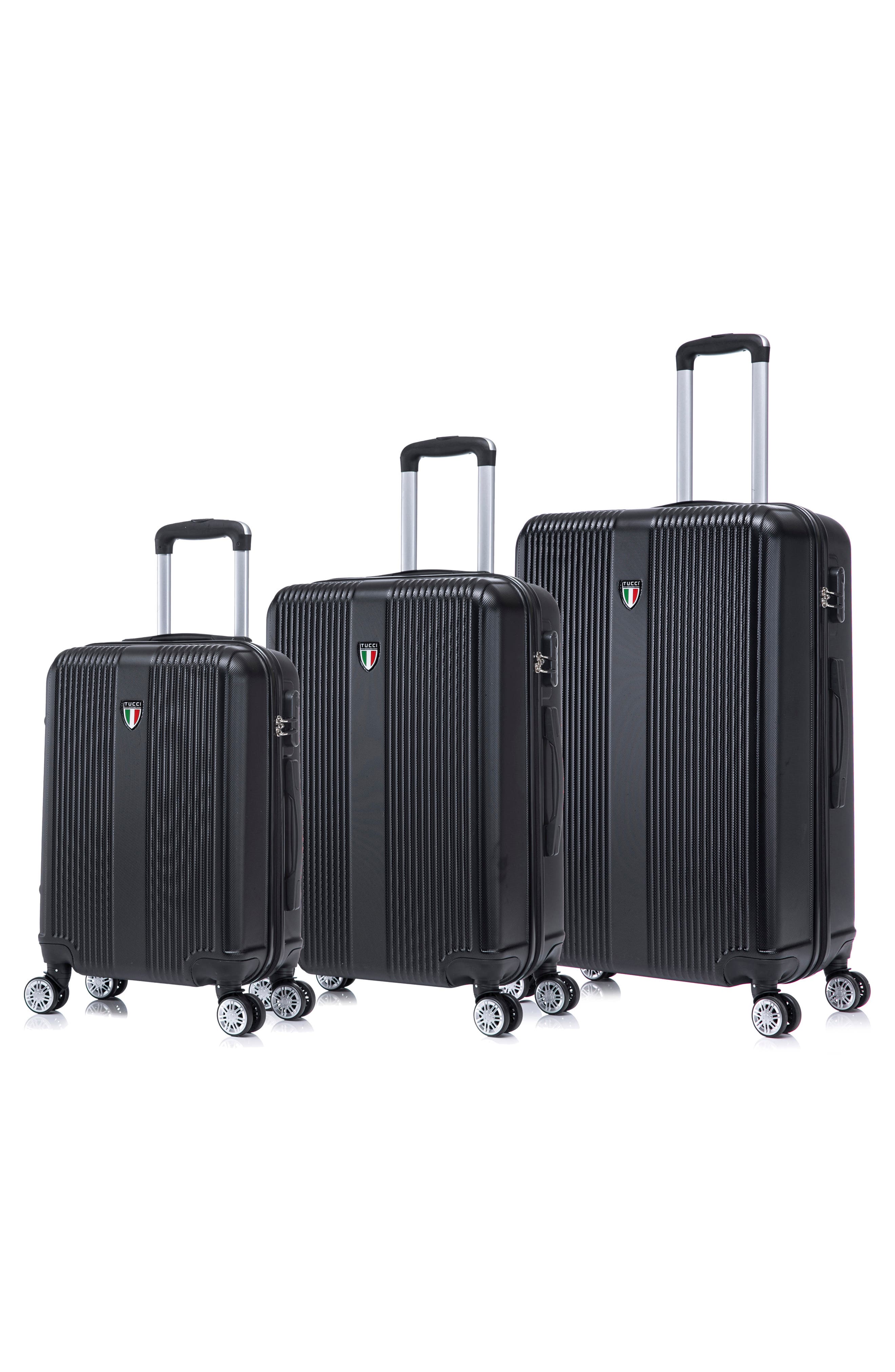 TUCCI Lustria Hardshell 3-Piece Spinner Luggage Set