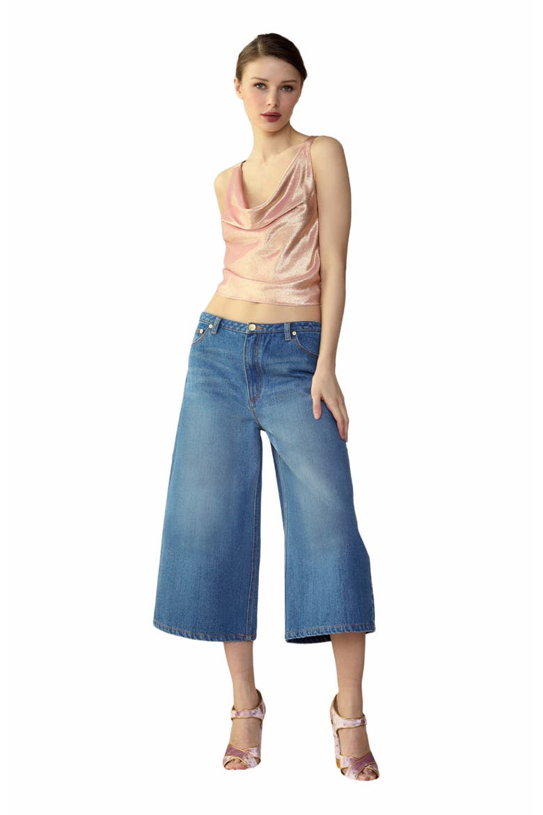 Tommy Denim Capri, Main, color, Denim