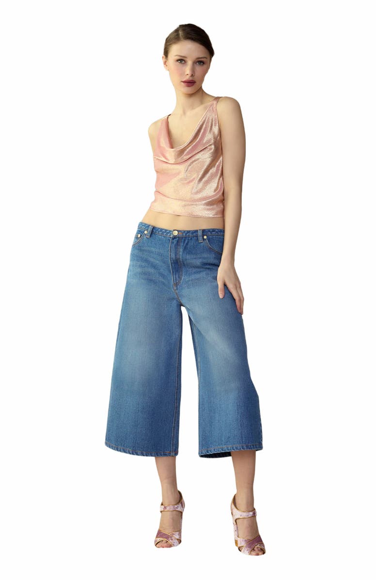 Cynthia Rowley Tommy Denim Capri, Main, color,