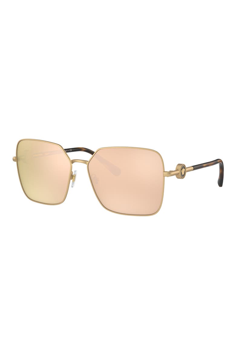 59mm Polarized Square Sunglasses, Alternate, color, MATTE GOLD
