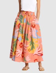 Albaray Tropique Print Maxi Skirt