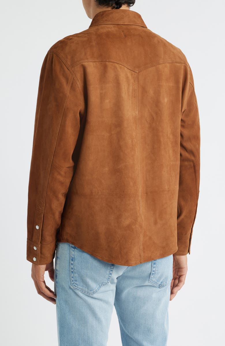 AG Elias Western Suede Shirt Jacket, Alternate, color, Canyon Amber