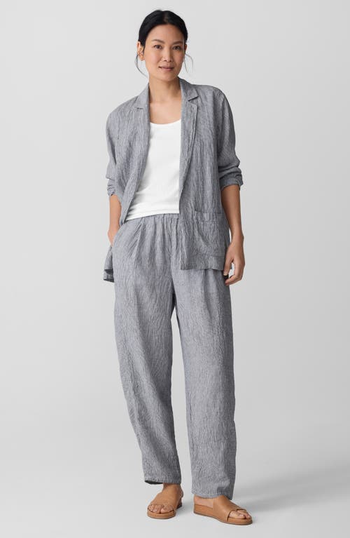Eileen Fisher Notch Collar Linen Blazer