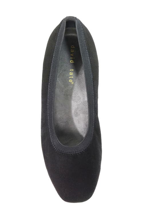 David Tate Fab Square Toe Pump In Black