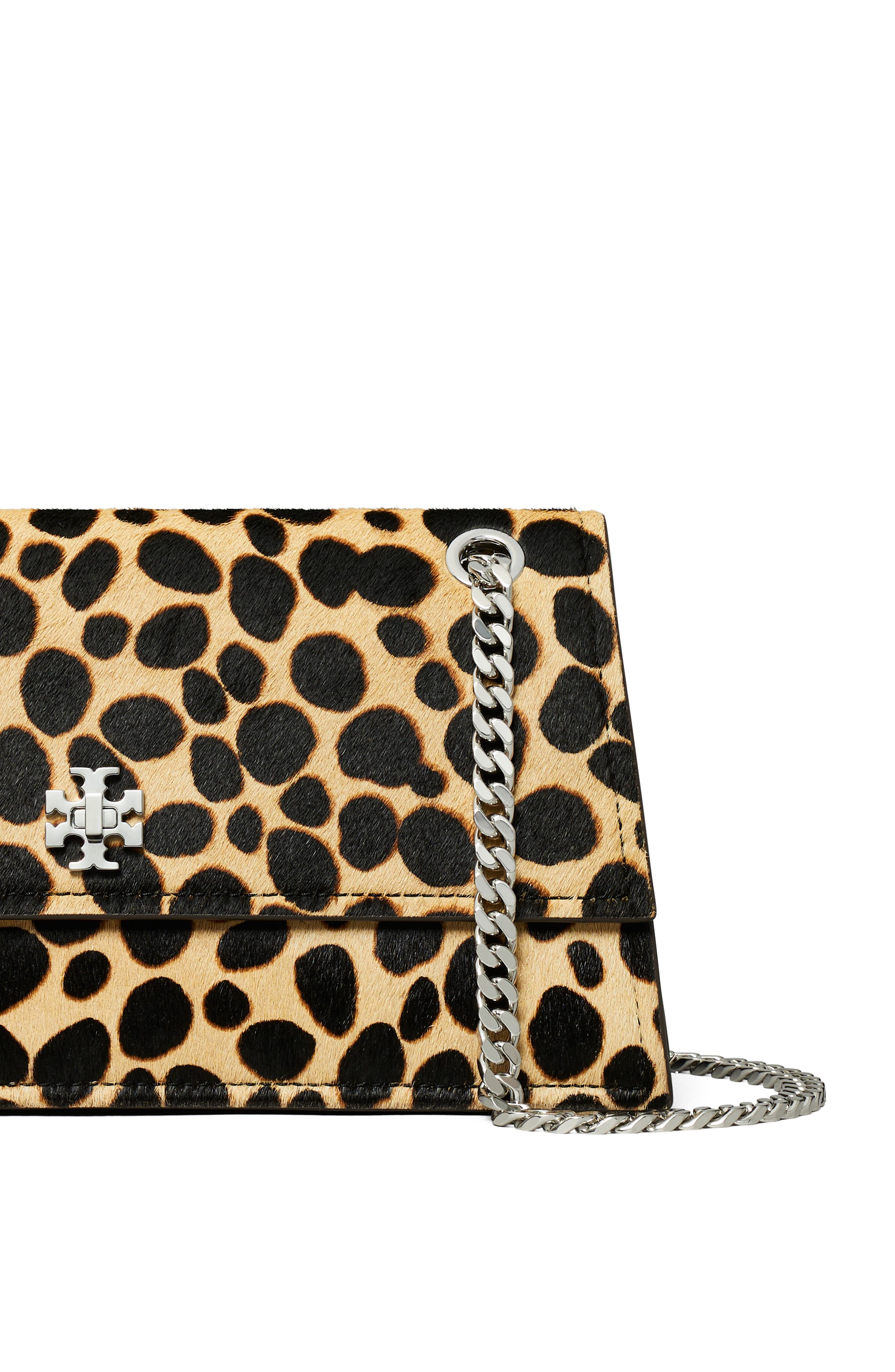 Tory Burch Kira Turnlock Genuine Calf Hair Convertible Shoulder Bag, Alternate, color, Trench / Black