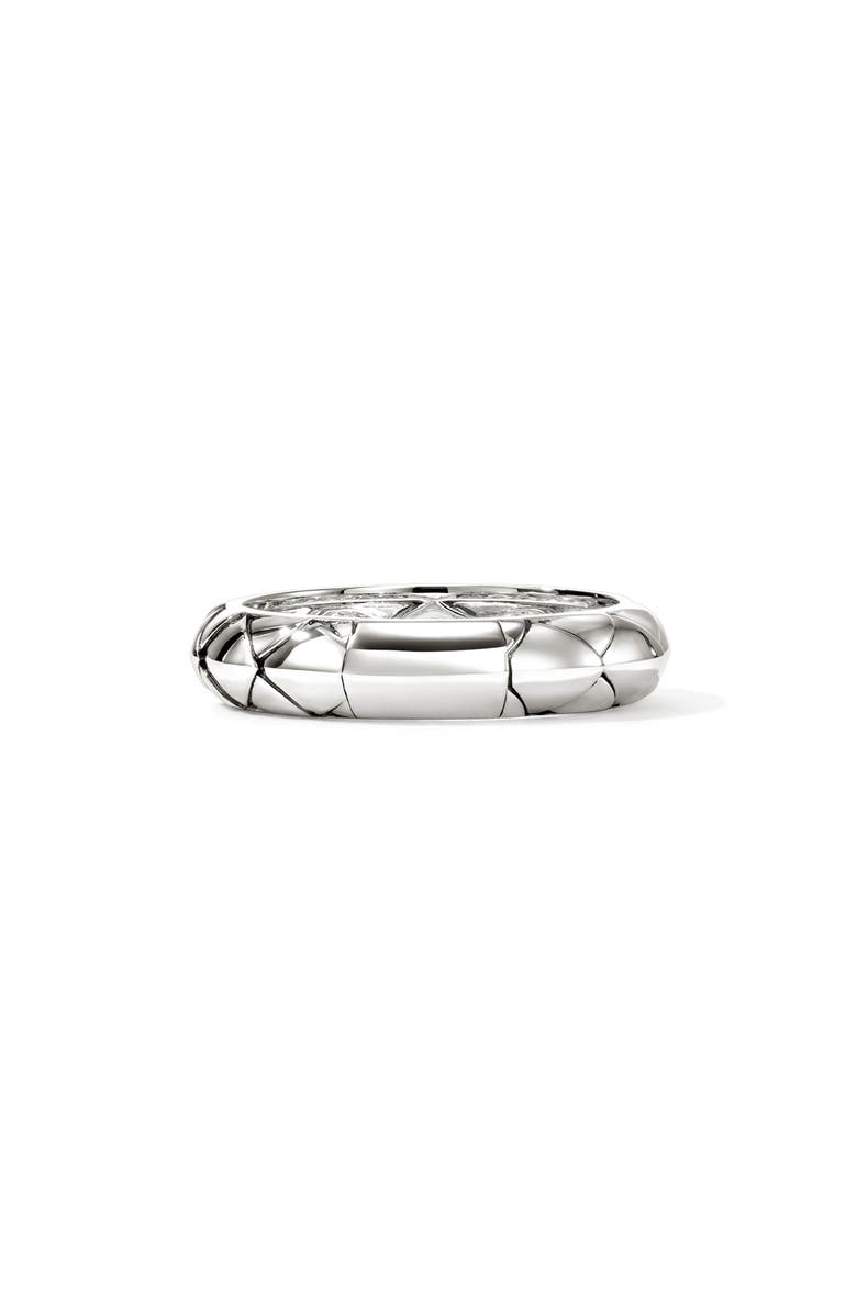 John Hardy Naga Sterling Silver & Diamond Band Ring, Alternate, color, Silver