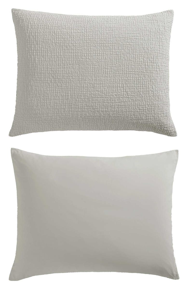 Vera Wang Puckered Comforter Set, Alternate, color, Silver Leaf