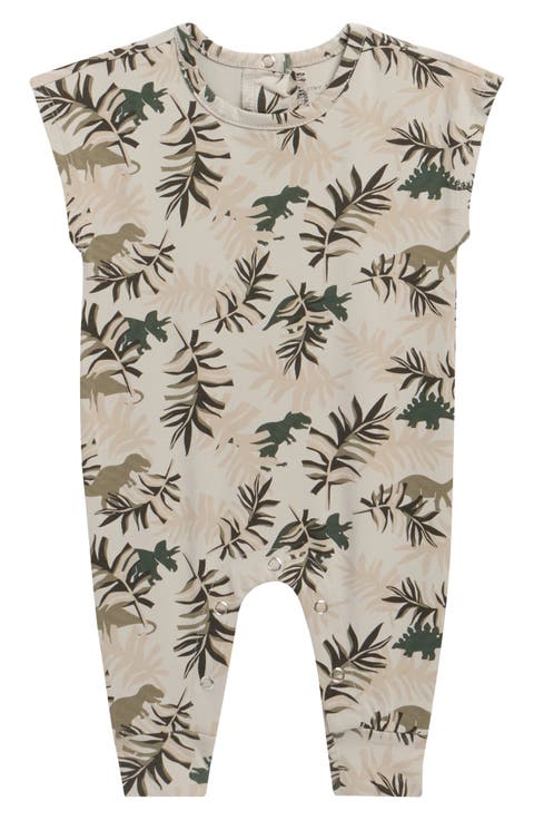Dino Park Stretch Cotton Romper (Baby)