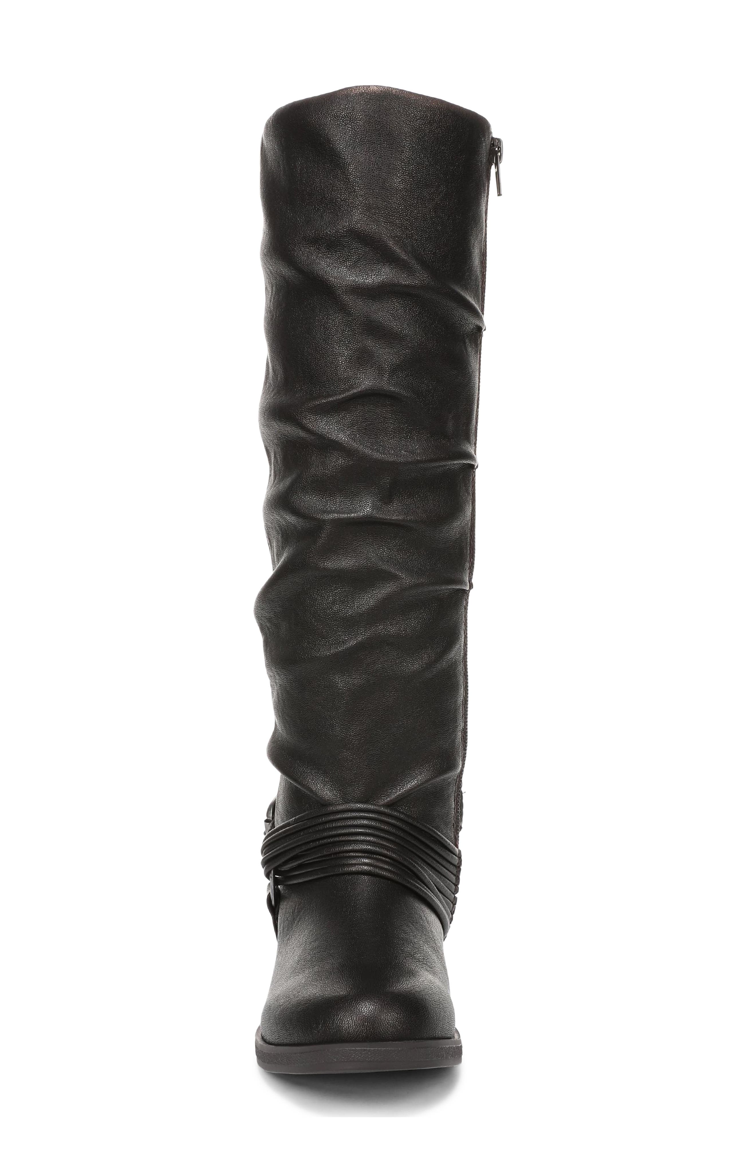 Petra Faux Leather Knee High Boot, Alternate, color, CHOCOLATE FAUX LEATHER