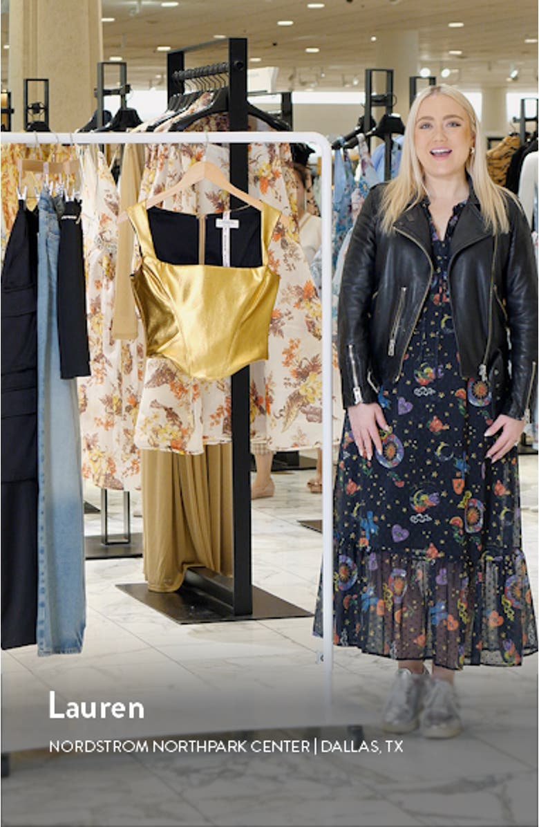 Karia Foil Corset Top, sales video thumbnail