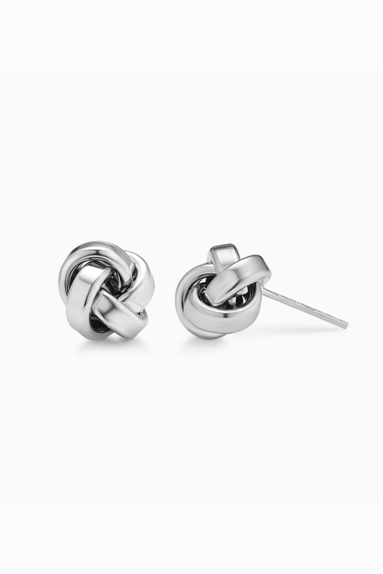 Sterling Silver Eternal Knot Studs, Alternate, color, Silver