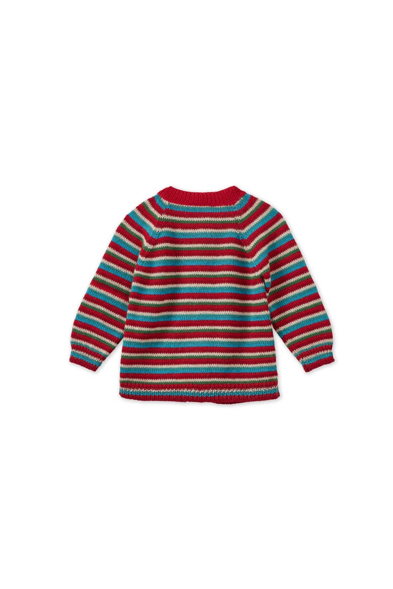 Baby Alpaca Cardigan, Multi Stripe, Alternate, color, Striped