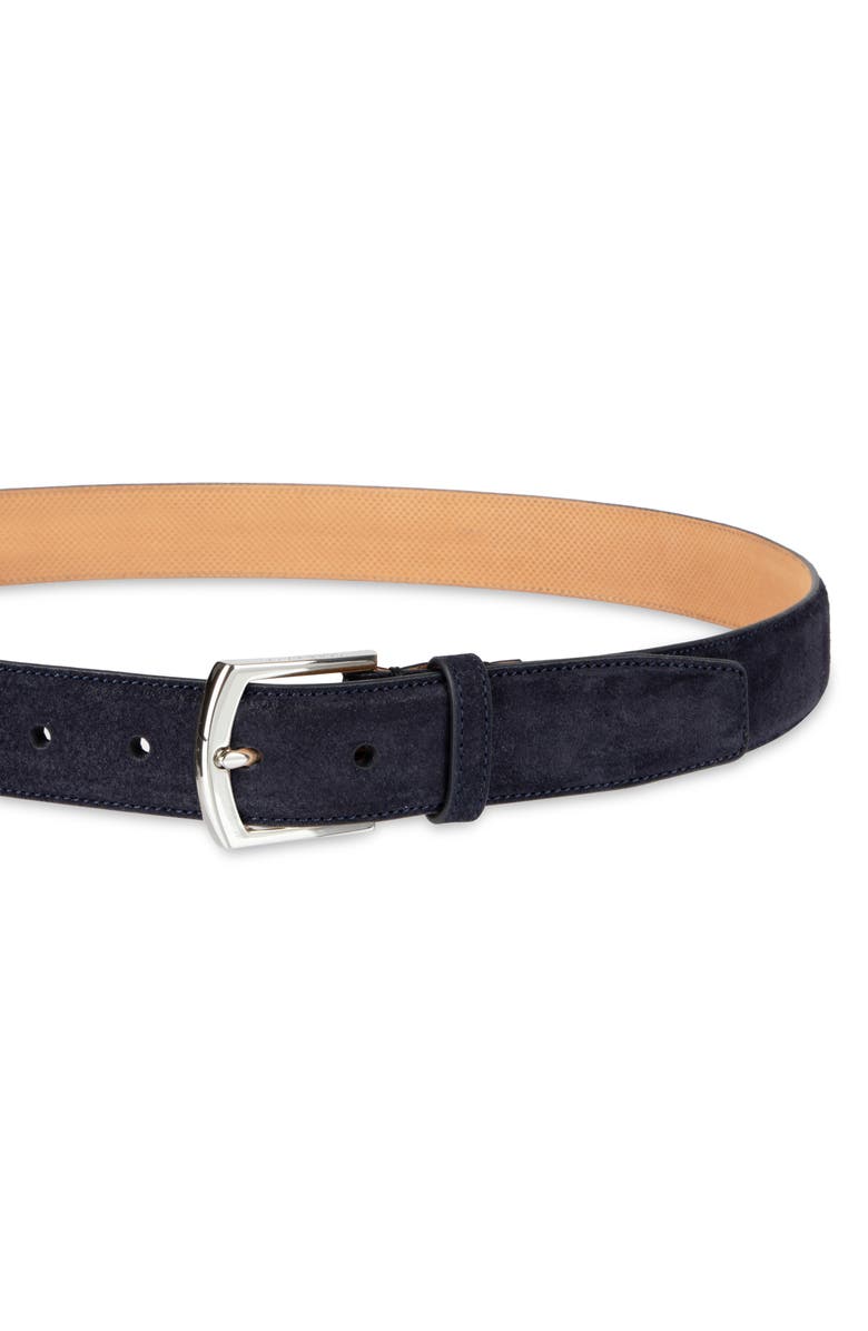 Cole Haan Suede Belt, Alternate, color, Navy