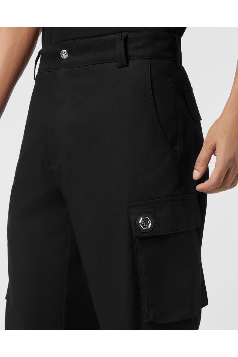 Straight Cargo Fit Trousers Men, Alternate, color, black
