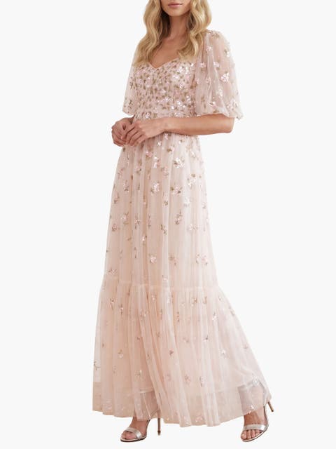 Meadow Ditsy Sweetheart Ankle Gown