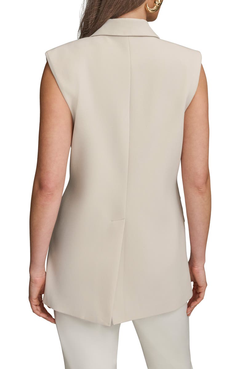 Donna Karan New York Two-Button Vest, Alternate, color, Beige
