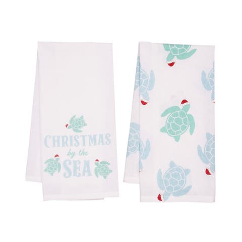 Christmas By The Sea Coastal Towel Set 2