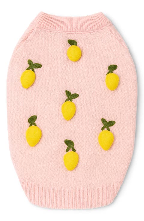Lemon 3D Icon Dog Sweater