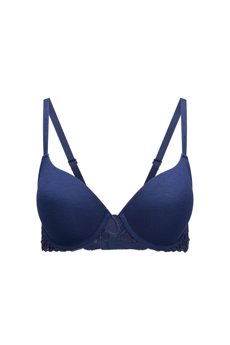 Teagan Contour Full Coverage Bra, Alternate, color, Dark blue