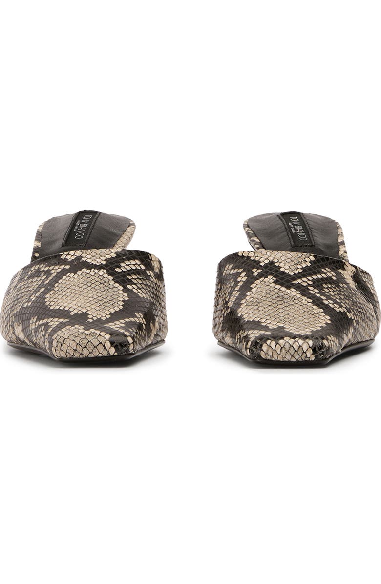 Tony Bianco Zubi Kitten Heel Mule, Alternate, color, Ecru Snake