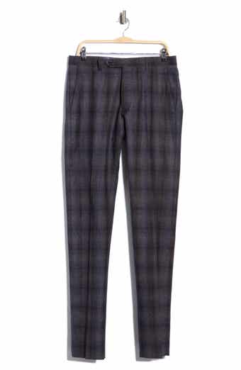 Noah Plaid Wool Blend Trousers