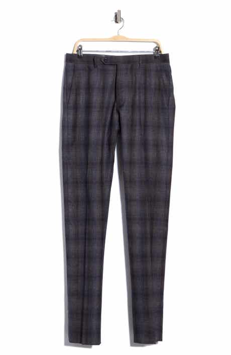 Noah Plaid Wool Blend Trousers