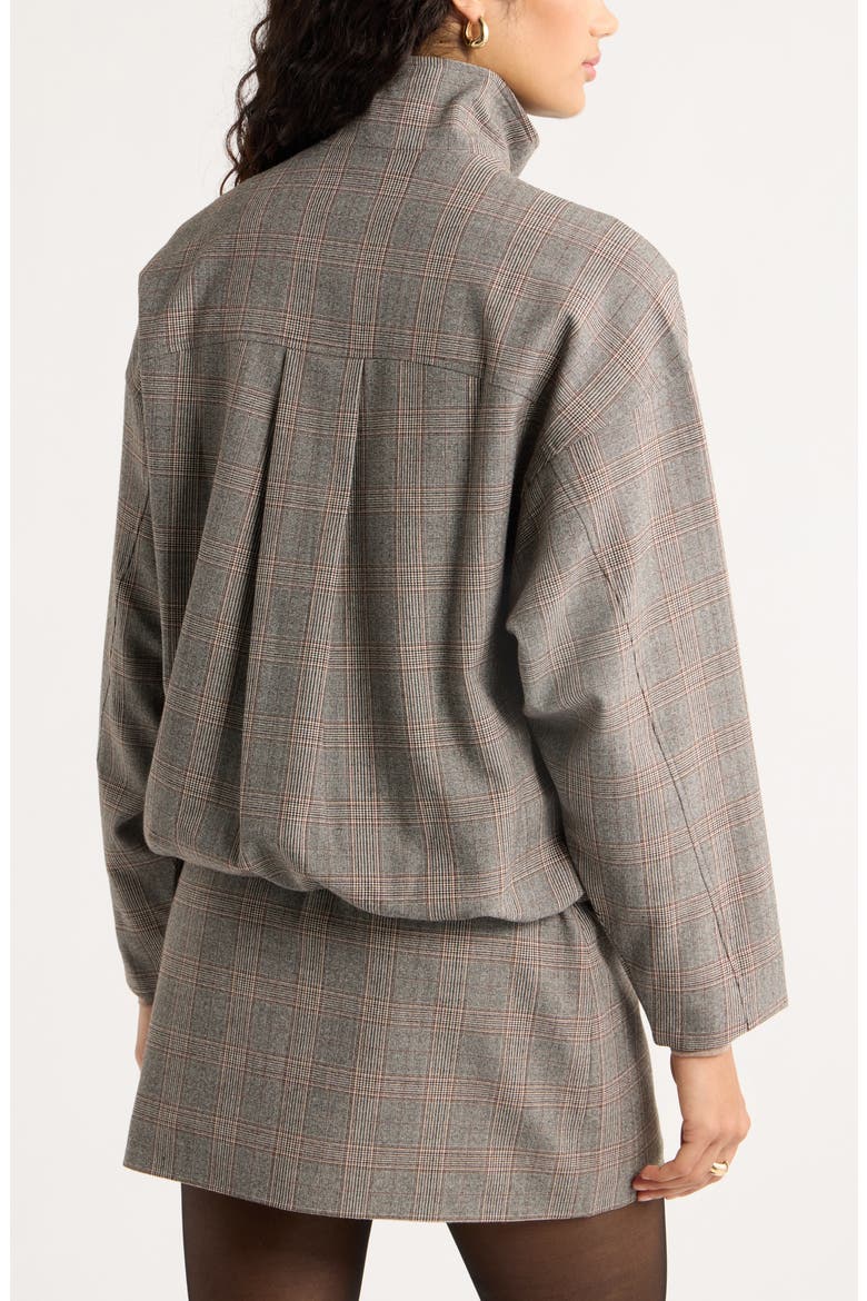 Heritage Plaid Bomber Jacket, Alternate, color, BLACK- BROWN JOY PLAID