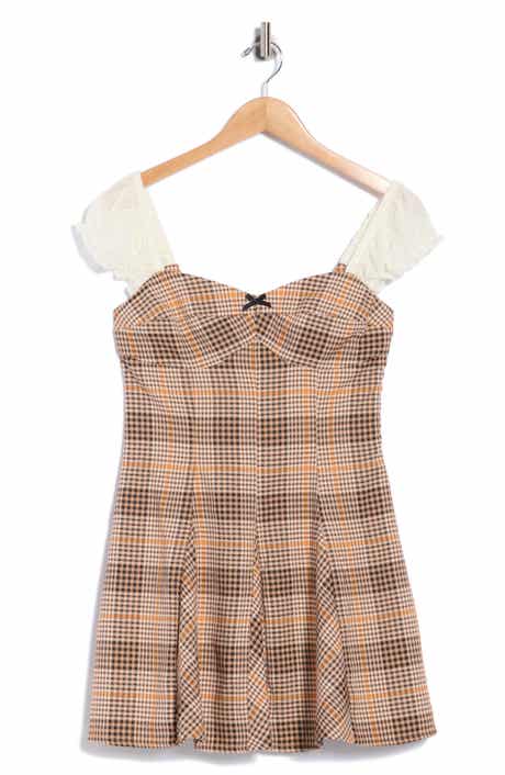 Puff Sleeve Godet Minidress