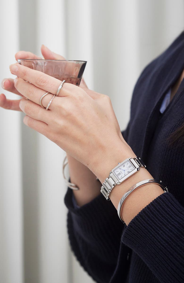 Citizen Bianca Tank Bracelet Watch, 19.5mm x 32.5mm, Alternate, color, 