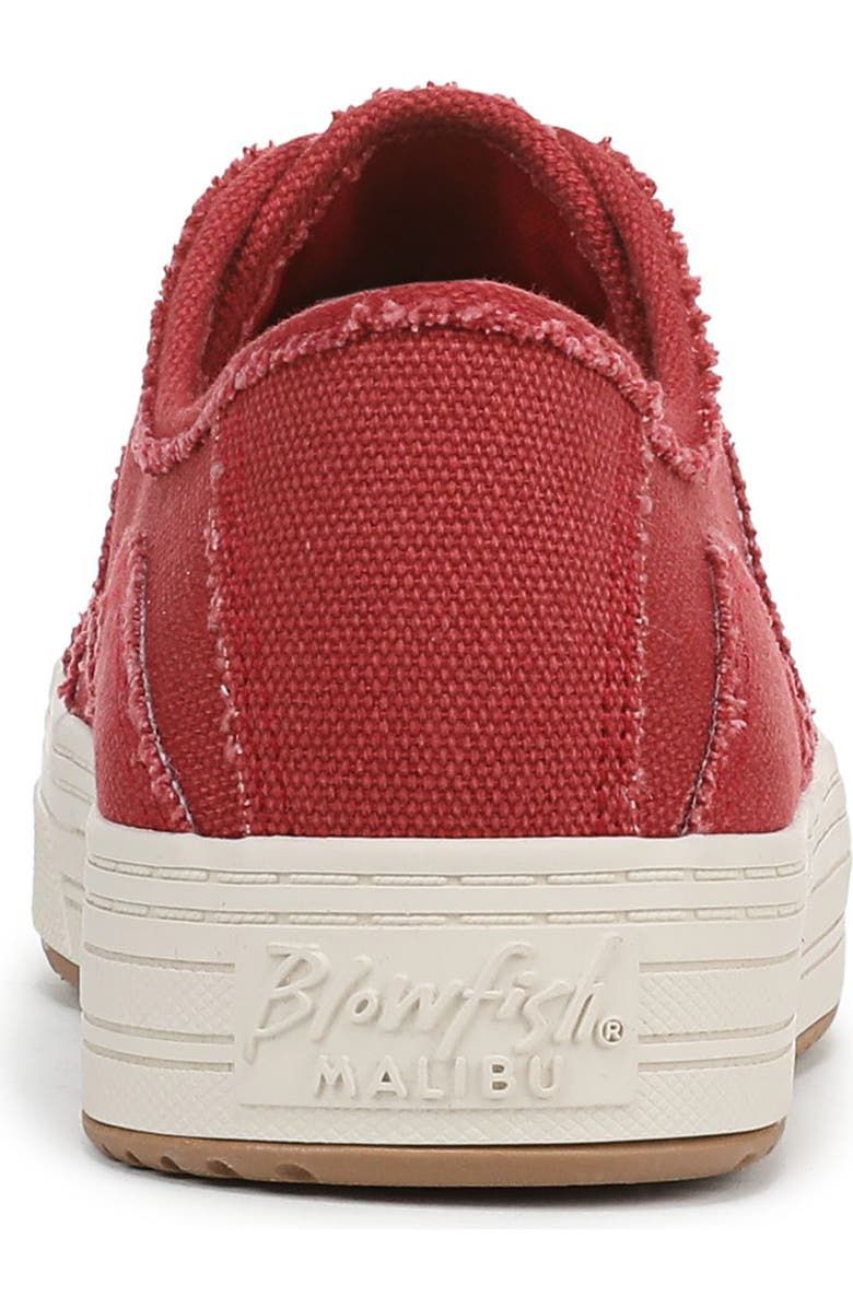 Blowfish Malibu Super Smile Platform Slip-On Sneaker, Alternate, color, Red Fabric