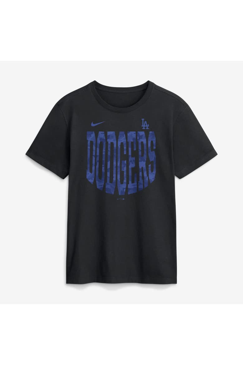 Men's Nike  Black Los Angeles Dodgers Camo Velocity Victor T-Shirt, Main, color, Black