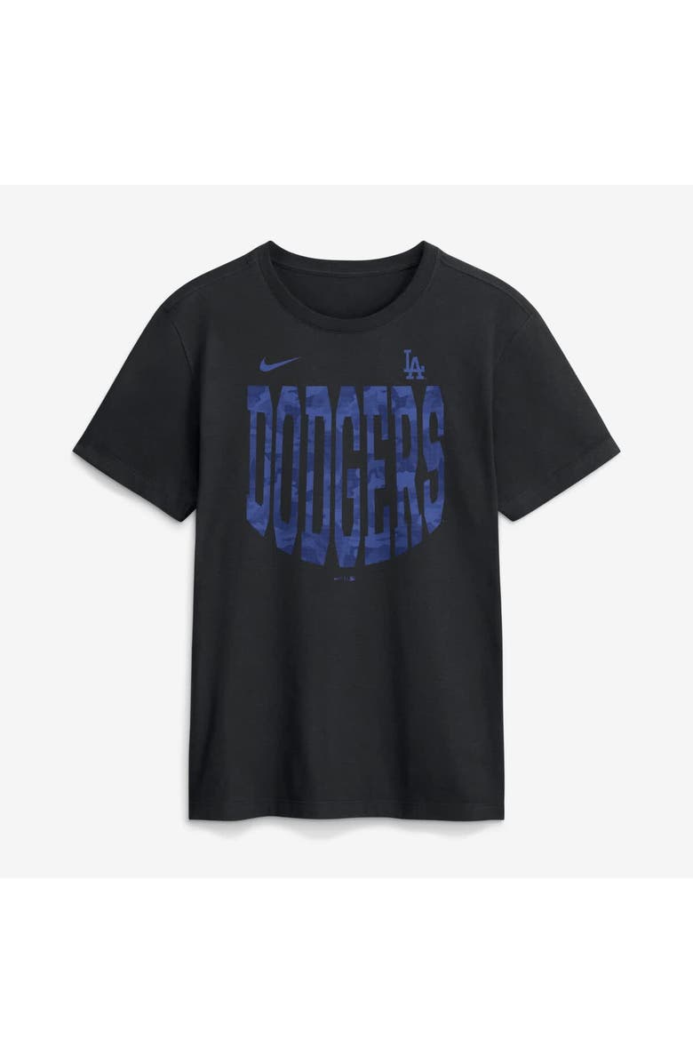 Nike Men's Nike  Black Los Angeles Dodgers Camo Velocity Victor T-Shirt, Main, color, Black