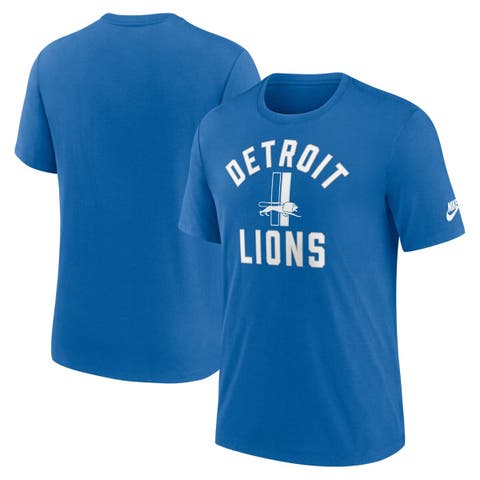 Men's Nike Royal Detroit Lions Favorable Timeline Tri-Blend T-Shirt