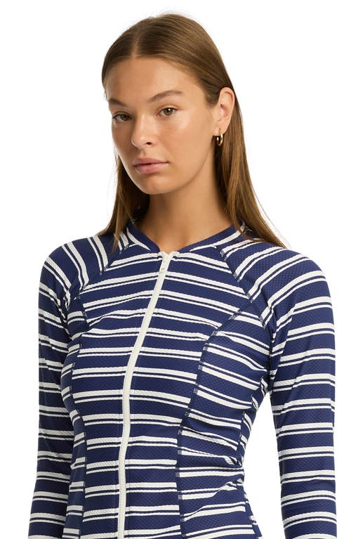 Sea Level Biarritz Long Sleeve Rashguard In French Navy