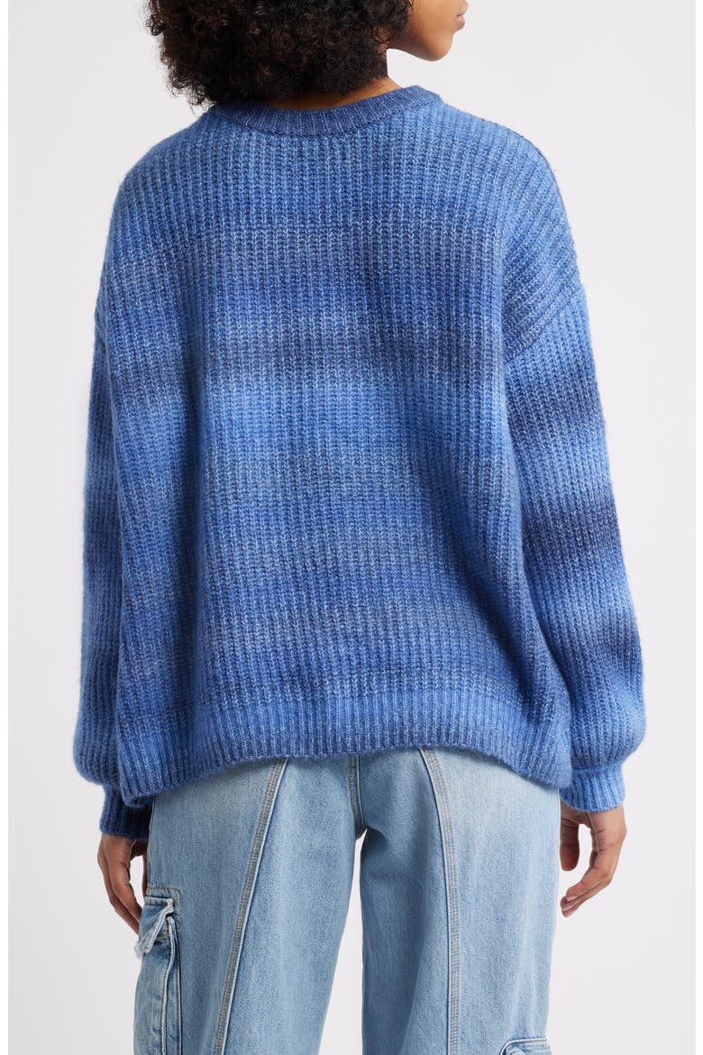 Alexia Oversize Rib Sweater, Alternate, color, BLUE