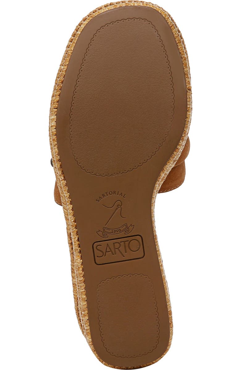 SARTO by Franco Sarto Torino Wedge Platform Slide Sandal, Alternate, color, Peanut