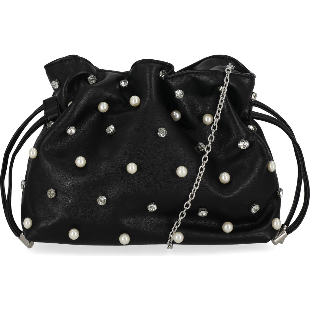 Jessica McClintock Luca Studded Drawstring Big in Black at Nordstrom Rack