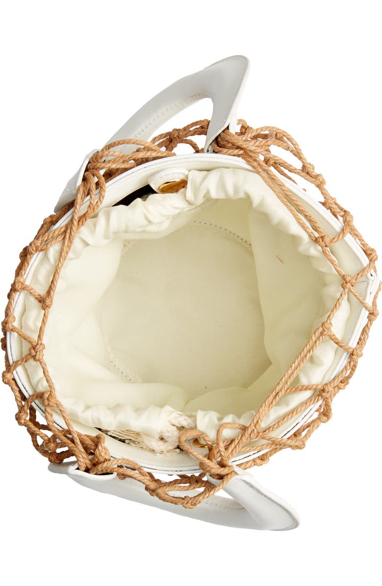 Knotty Net Faux Leather Bucket Bag, Alternate, color,