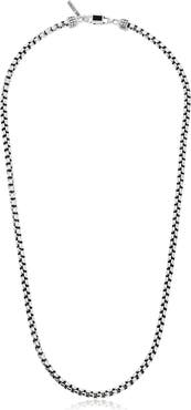 Mr. Ettika Men's Box Chain Necklace