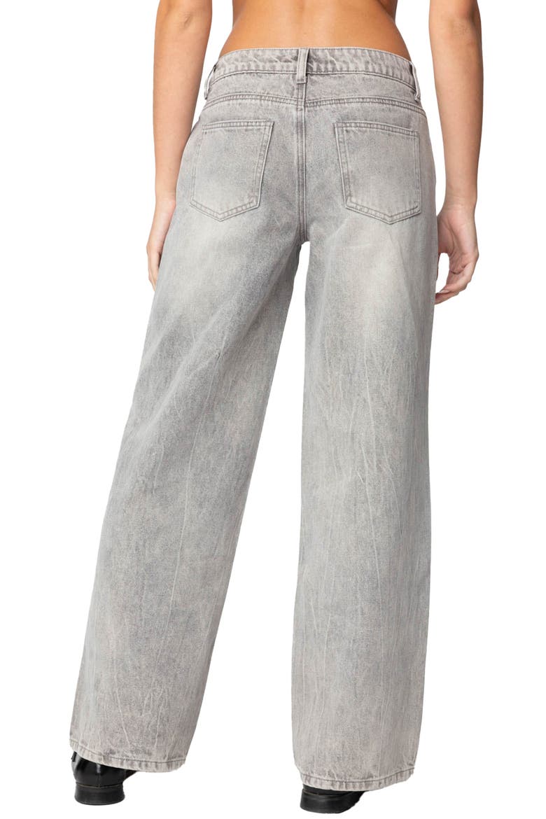 Magda Low Rise Wide Leg Jeans, Alternate, color, GRAY-WASHED