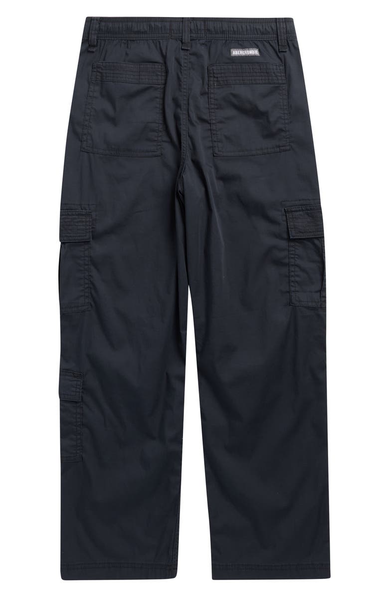 abercrombie kids Kids' Baggy Cargo Pants, Alternate, color, Anthracite