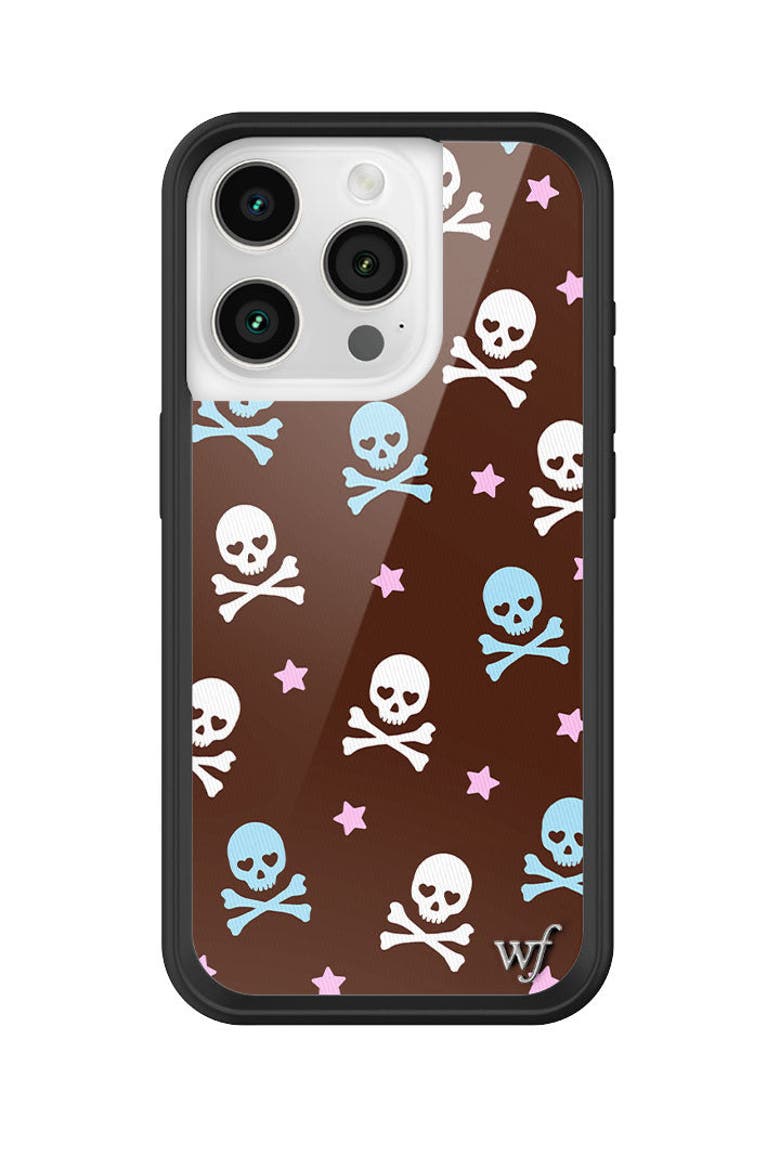 Crossbones iPhone Case, Alternate, color, Brown