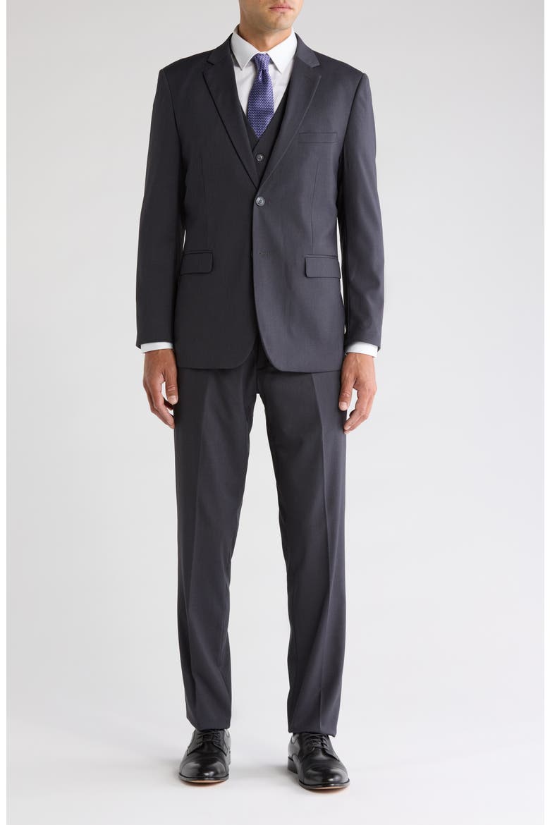 Classic Fit 3-Piece Suit, Main, color, CHARCOAL