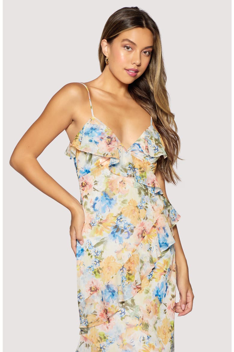 Garden Afterglow High-Low Dress, Alternate, color, MULTI-FLORAL