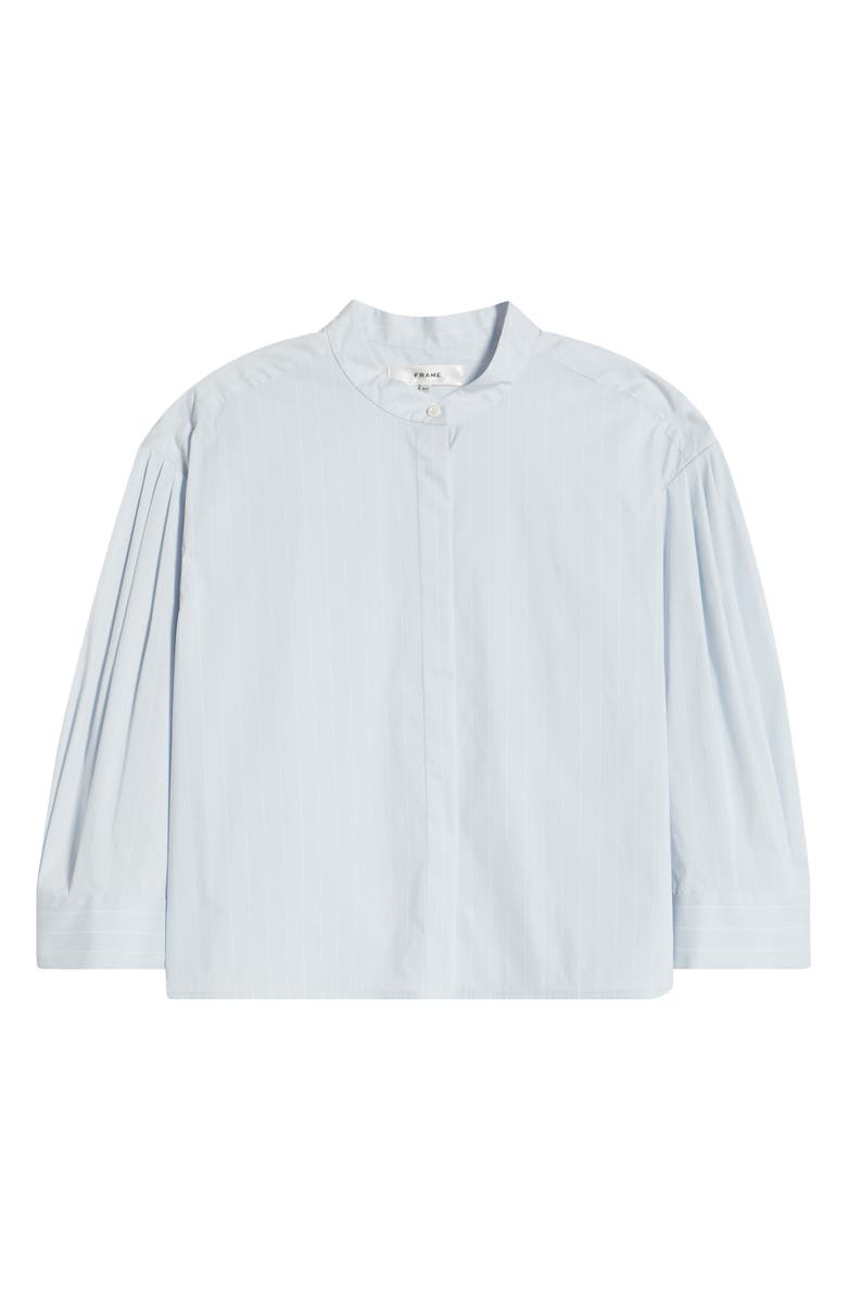 FRAME The Modern Puff Sleeve Cotton Button-Up Shirt, Alternate, color, Light Chambray Multi