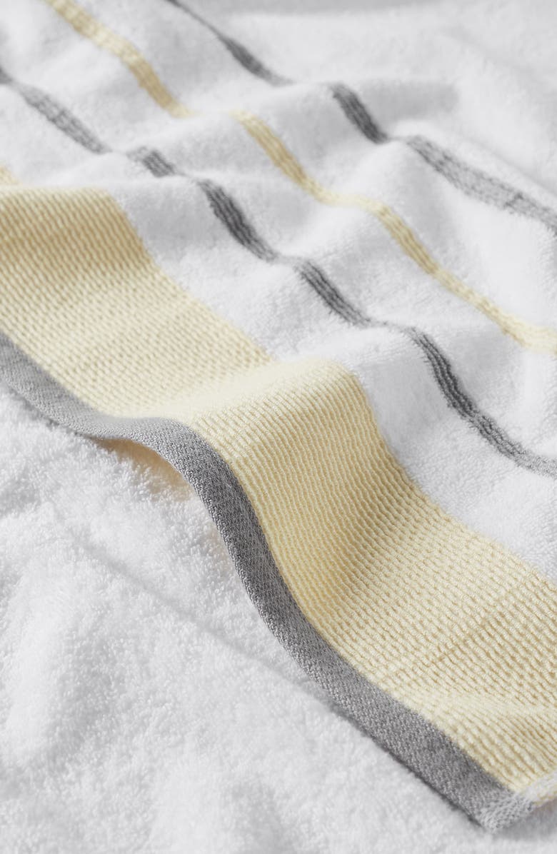 Woven & Weft Decorative 2-Pack Bath Towel Set, Alternate, color, Gold / Grey